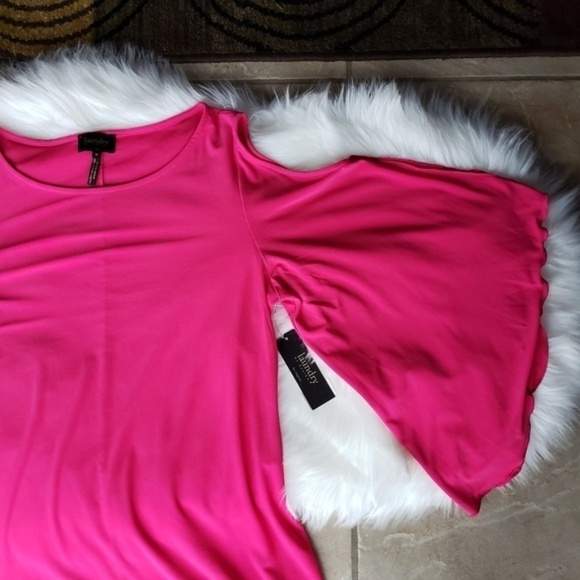 NWT Laundry by Design Cold-Shoulder Shift Dress M - Picture 7 of 8